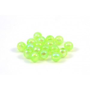 Lime AB translucent round acrylic beads
